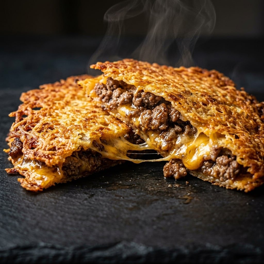 Carnivore Quesadilla, plated