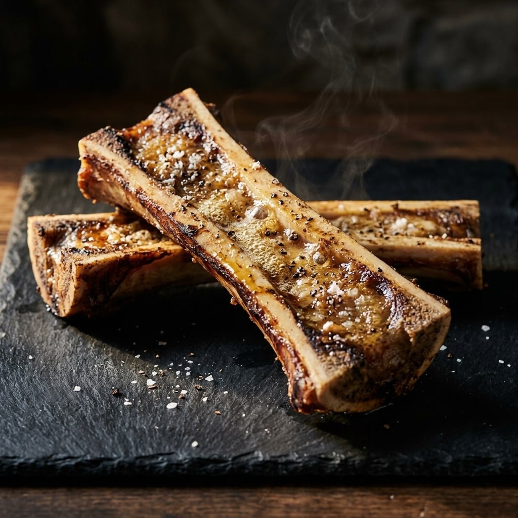 Roasted Bone Marrow Boats, plated